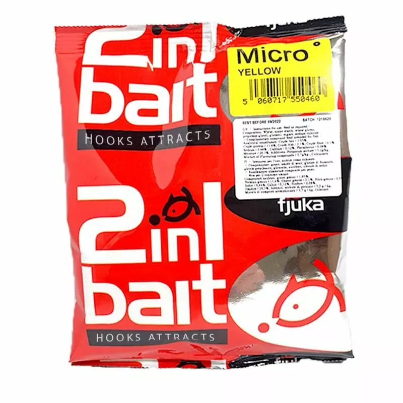 Fjuka Baits Fjuka 2in1 Micro Pellets Yellow 1 Fjuka Baits Fjuka 2in1 Micro Pellets Yellow
