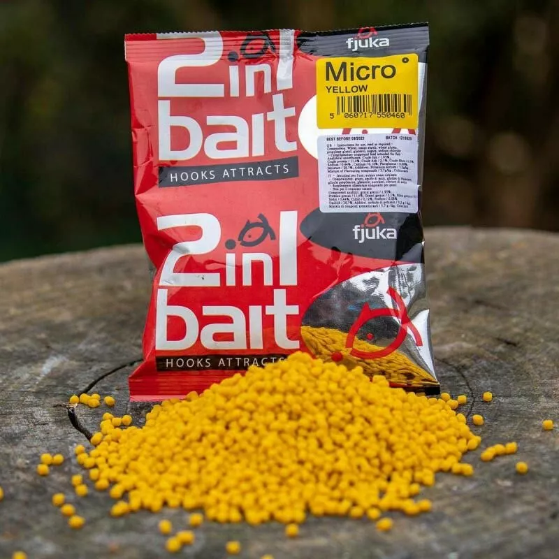 Fjuka Baits Fjuka 2in1 Micro Pellets Yellow 2 Fjuka Baits Fjuka 2in1 Micro Pellets Yellow - Afbeelding 2