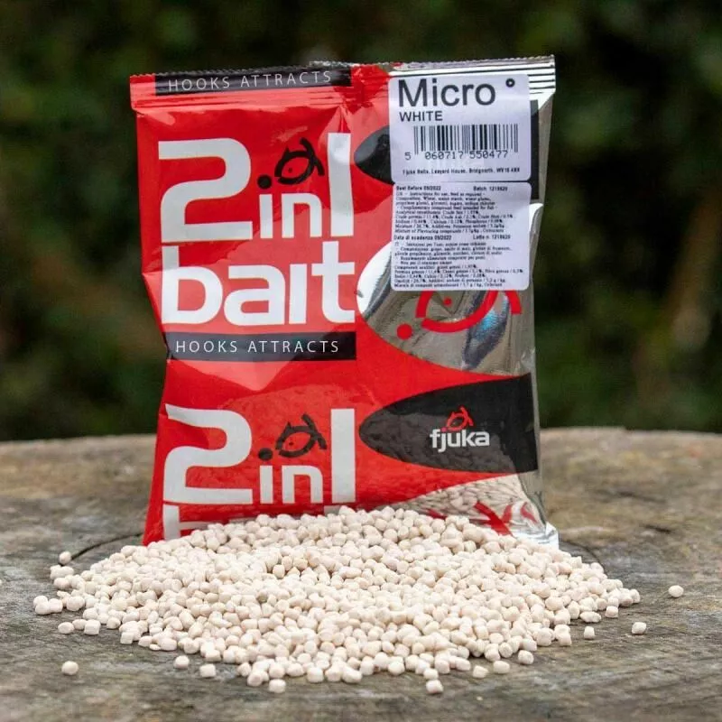 Fjuka Baits Fjuka 2in1 Micro Pellets White 2 Fjuka Baits Fjuka 2in1 Micro Pellets White - Afbeelding 2